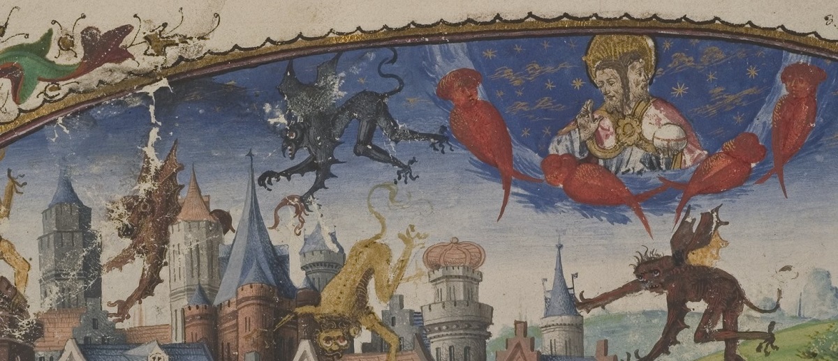 Illustration : gros plan d'une enluminure