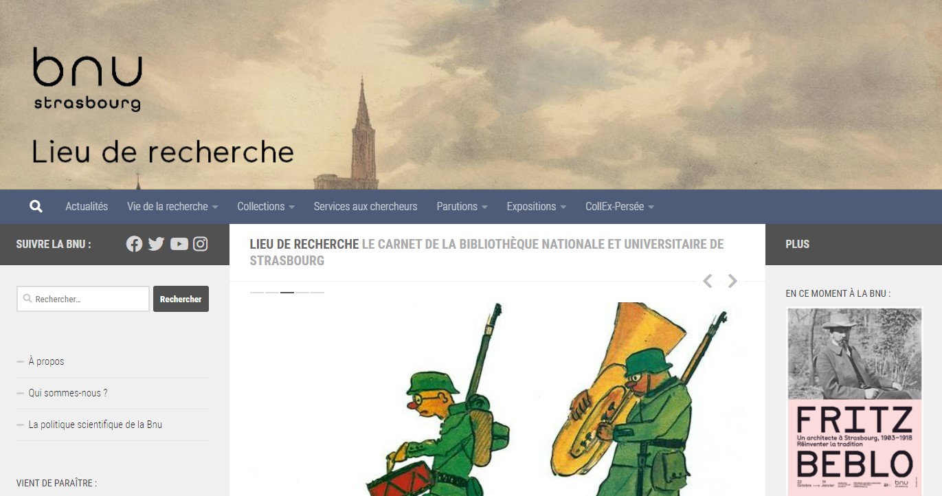Lieu de recherche | le carnet Hypothèses de la Bnu