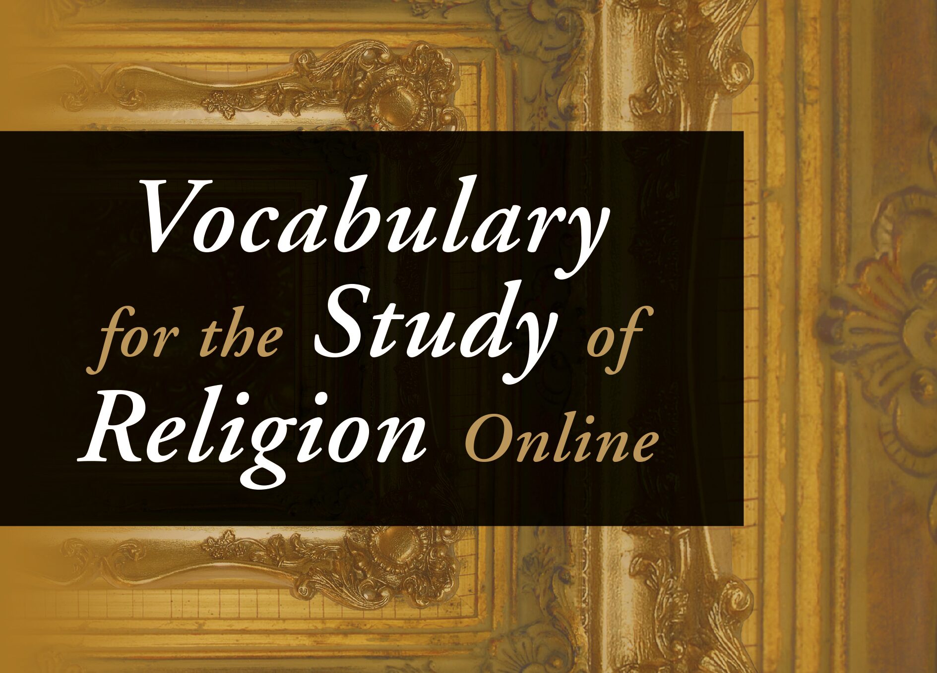Vocabulary for the study of religion