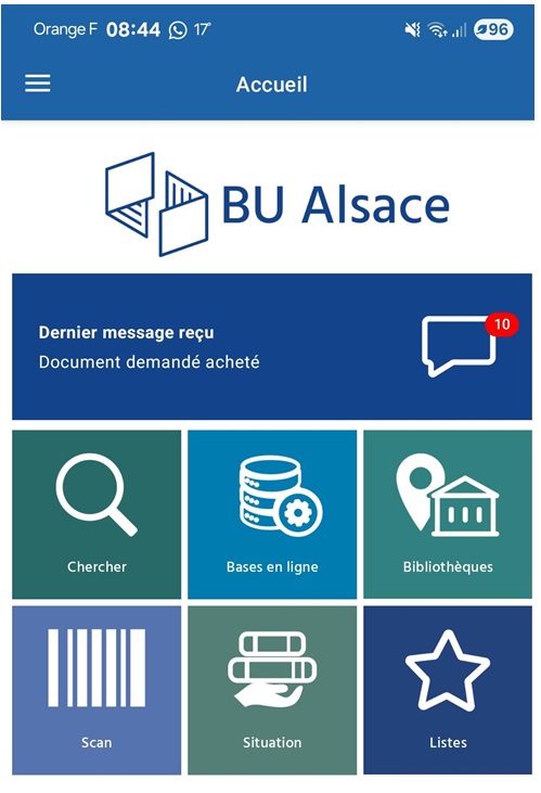 BU Alsace : une appli pour toutes les BU de votre région