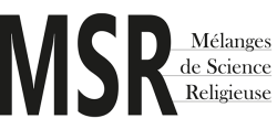 Mélanges de science religieuse est désormais disponible sur OpenEdition